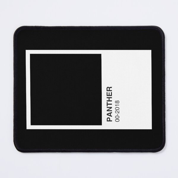 Item preview, Panther Movie Black Colour Swatch - Black Border designed and sold by The Colourful Game.