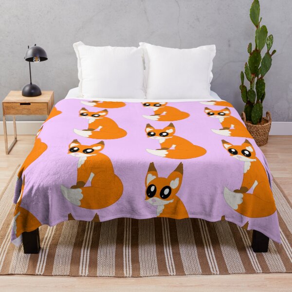 Item preview, Little fox (purple background) designed and sold by CreationsByFey.