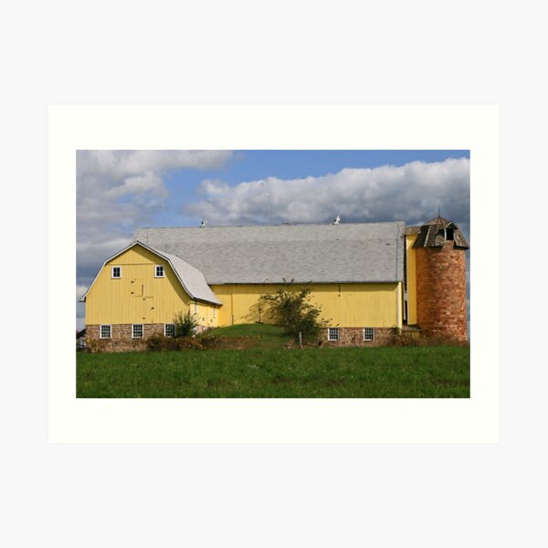 ..yellow barn.. Kunstdruck