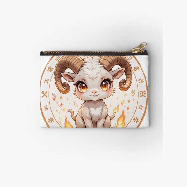 Item preview, cute chibi Aries ram with sparkling eyes designed and sold by Nimkaew.
