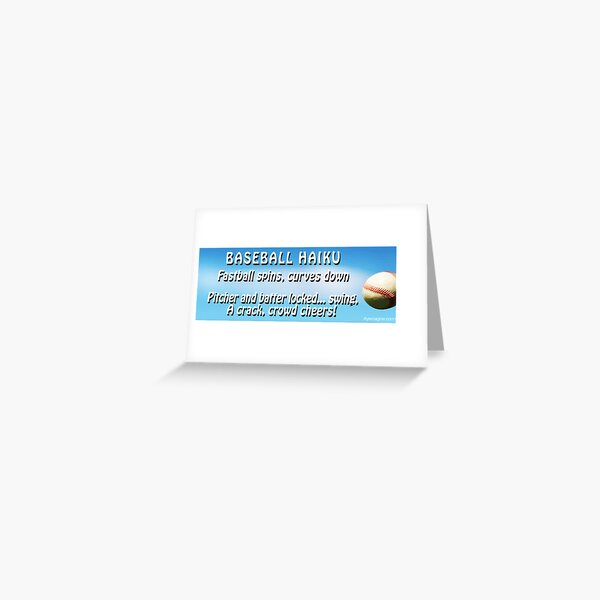 Baseball Haiku Greeting Card