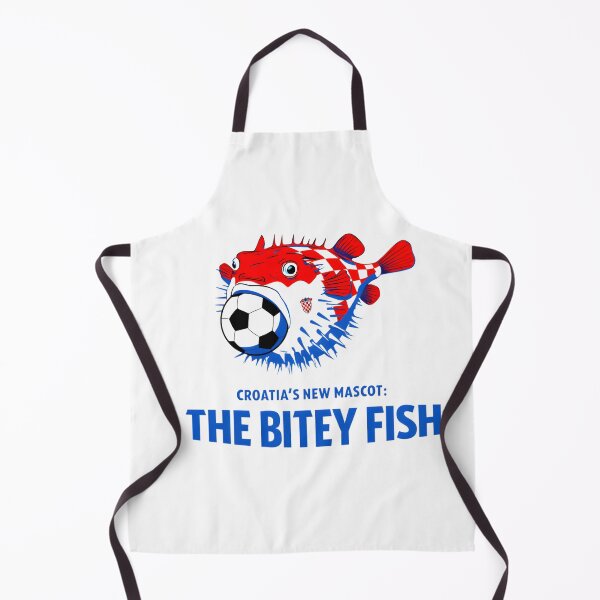 Item preview, Croatia Football Mascot - The Bitey Fish Pufferfish Soccer Design designed and sold by AnnDesignStudio.