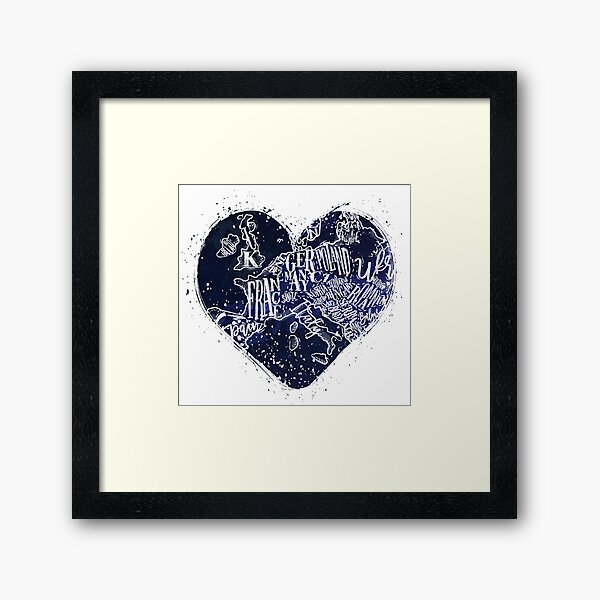 Item preview, Love Europe: Hand-drawn Europe Map in a Heart designed and sold by Boycott USA! Buy from allies!.