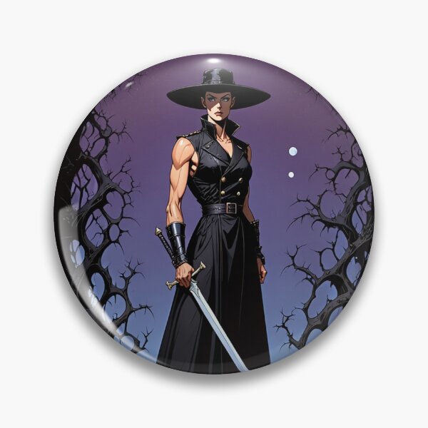 Item preview, Vampire Hunter woman cool Dracula hunter female warrior art designed and sold by Vintage Designs +.
