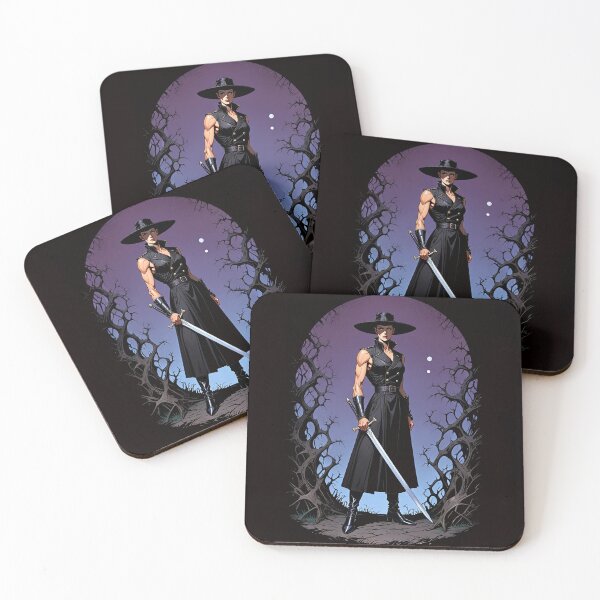 Item preview, Vampire Hunter woman cool Dracula hunter female warrior art designed and sold by Vintage Designs +.