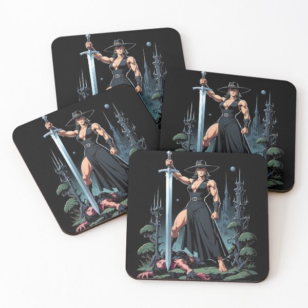 Item preview, Vampire Hunter woman cool Dracula hunter female warrior art designed and sold by Vintage Designs +.