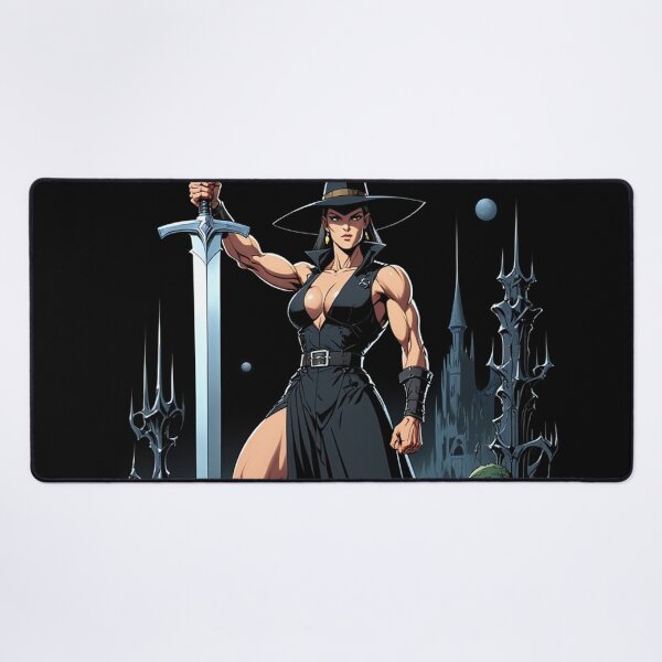 Item preview, Vampire Hunter woman cool Dracula hunter female warrior art designed and sold by Vintage Designs +.