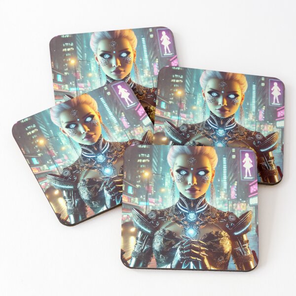 Item preview, The Cyberpunk Queen: Illuminated by Technology designed and sold by AbstractAnom.