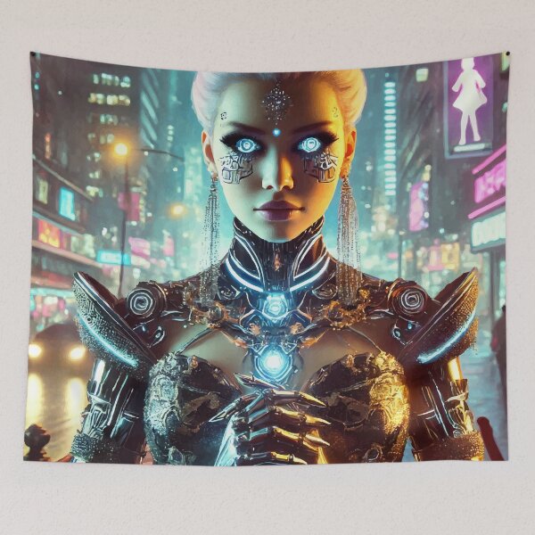 Item preview, The Cyberpunk Queen: Illuminated by Technology designed and sold by AbstractAnom.