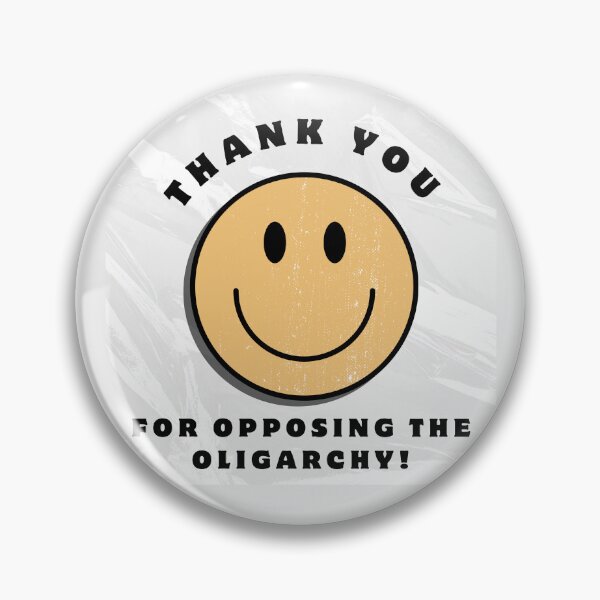 Item preview, THANK YOU for opposing the oligarchy plastic bag graphic designed and sold by Creative Liberty Designs.