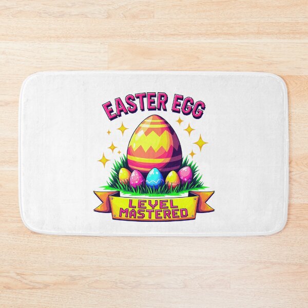 Item preview, Easter Egg Level Mastered:  Funny Gamer Style Spring Hunt Art For Kids And Adults designed and sold by elynne9.