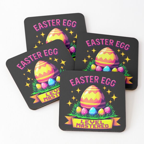 Item preview, Easter Egg Level Mastered:  Funny Gamer Style Spring Hunt Art For Kids And Adults designed and sold by elynne9.
