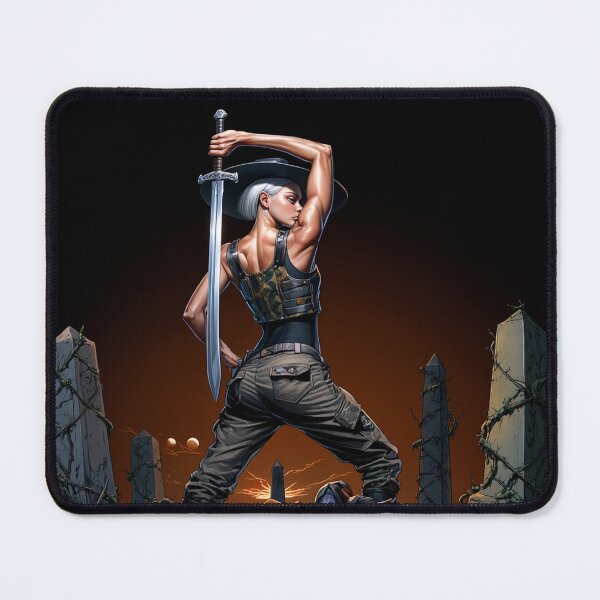 Item preview, Vampire Hunter woman cool Dracula hunter female warrior art designed and sold by Vintage Designs +.
