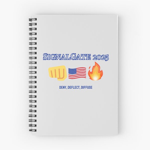 Item preview, SignalGate 2025 Emojis : Deny, Deflect, Diffuse designed and sold by TRVLR Designs.