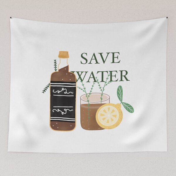 Item preview, Drink smart, Save Water designed and sold by SugarRuch.