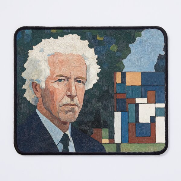Item preview, Frank Lloyd Wright portrait | Post-impressionist painting style designed and sold by ComicsFactory.