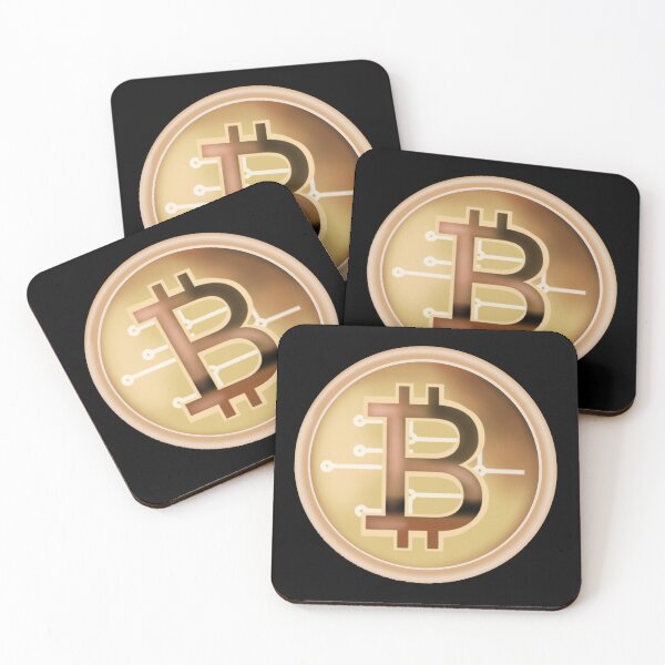Item preview, Golden Bitcoin symbol, silhouette art, Bitcoin money symbol, Bitcoin sign designed and sold by katecheerycake.