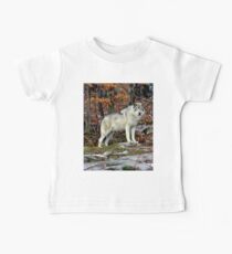 Timber wolf in the Wild Baby Tee
