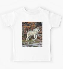 Timber wolf in the Wild Kids Tee