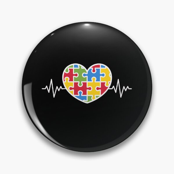 Item preview, Love Heart Puzzle Acceptance Awareness - Autism Heart Beat Kids Puzzle designed and sold by Run to Creations.