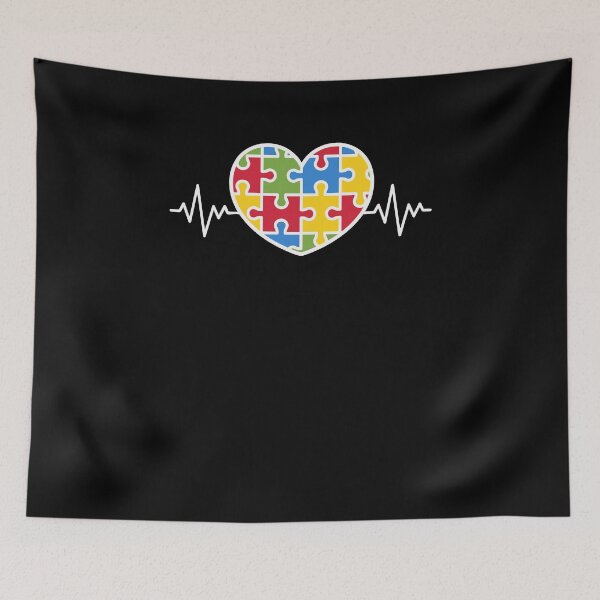 Item preview, Love Heart Puzzle Acceptance Awareness - Autism Heart Beat Kids Puzzle designed and sold by Run to Creations.