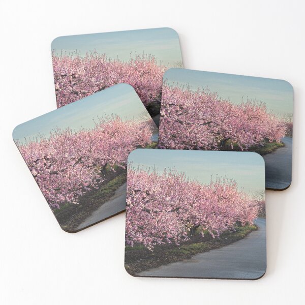 Item preview, Peach blossoms in the field of Imathia, Central Macedonia, Greece designed and sold by christosgr.
