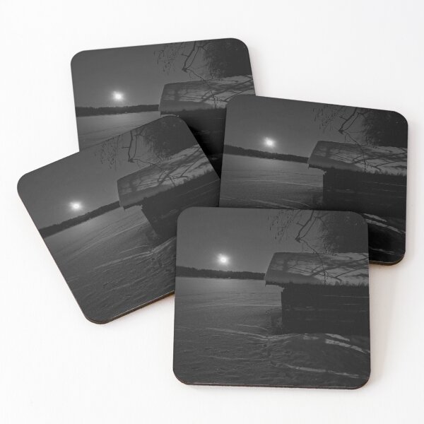 Item preview, Full moon night blues 2 The boat house bw designed and sold by Jouko Lehto Photography.