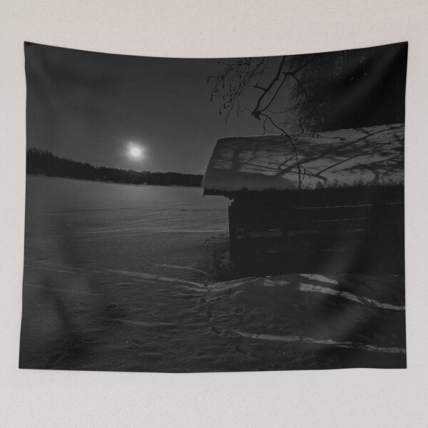Item preview, Full moon night blues 2 The boat house bw designed and sold by Jouko Lehto Photography.
