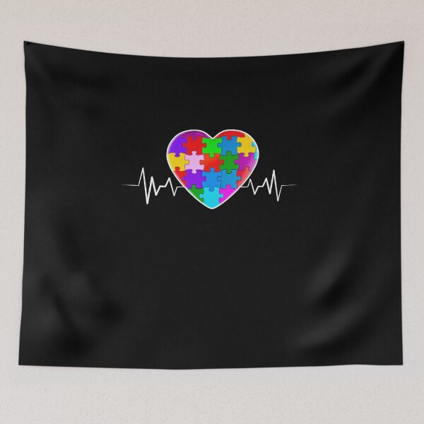 Item preview, Love Heart Puzzle Acceptance Awareness - Autism Heart Beat Kids Puzzle designed and sold by Run to Creations.