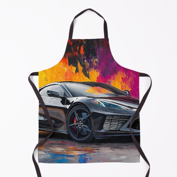 Item preview, Black Chevrolet Corvette Stingray C8 – Pop Art Edition II designed and sold by AutoPopStudio.