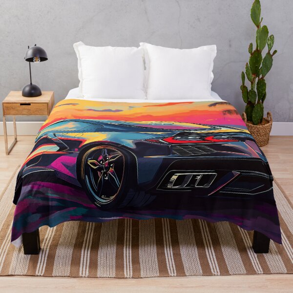 Item preview, Black Chevrolet Corvette Stingray C8 – Pop Art Edition III designed and sold by AutoPopStudio.