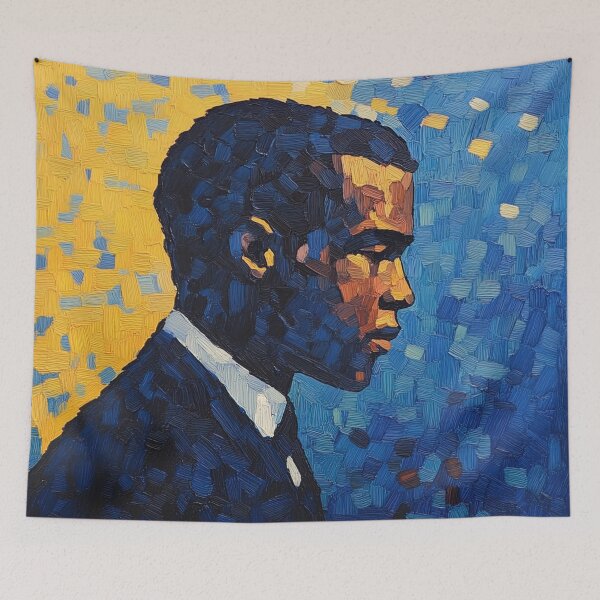 Item preview, Frantz Fanon | Post-impressionist painting style designed and sold by ComicsFactory.