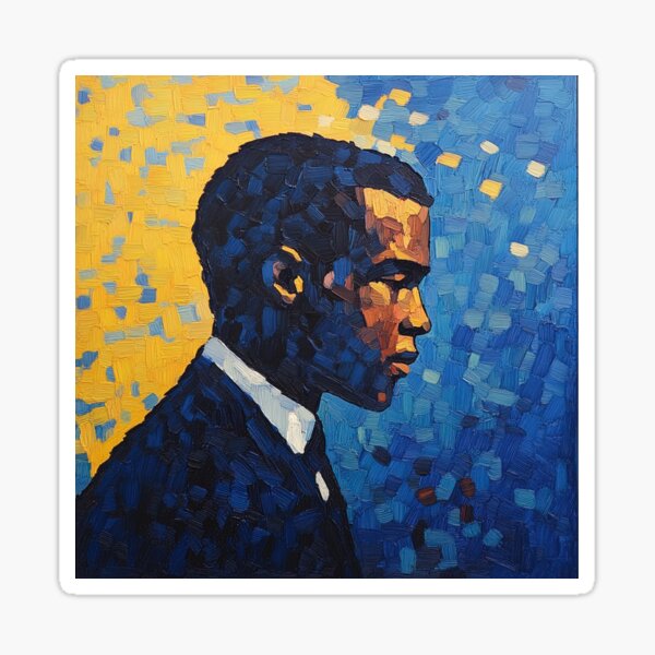 Item preview, Frantz Fanon | Post-impressionist painting style designed and sold by ComicsFactory.