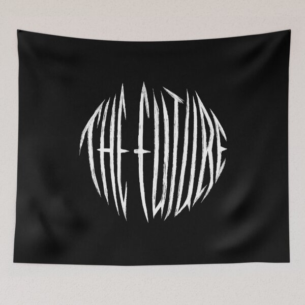 Item preview, THE FUTURE – Grungy Circular White Text Version designed and sold by testvvave.
