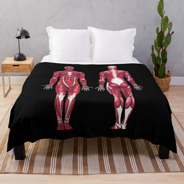 Item preview, Anatomical Muscle Diagram, Muscular System, Anatomical Diagram, Anterior and Posterior Muscular System Diagram designed and sold by mermaidronnie.