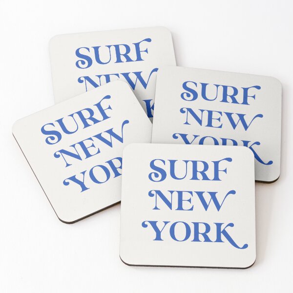 Item preview, Surf New York – Elegant Coastal Font in Cobalt Blue designed and sold by Stickers by @molllyclare.