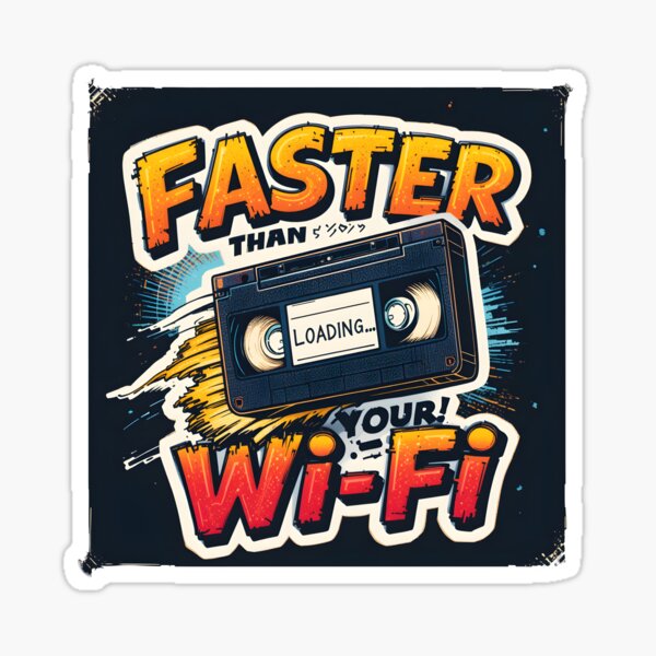 Item preview, VHS...Faster than your Wi-Fi designed and sold by WaijaCo.