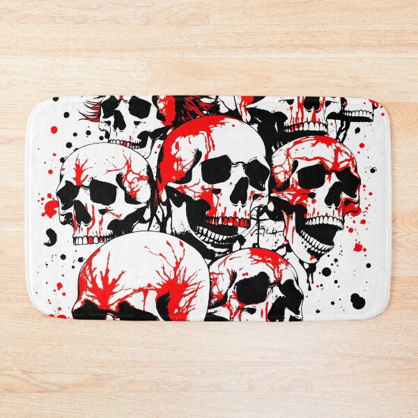 Item preview, Crazy skulls in japan style manga anime ink drawing designed and sold by VonKalt.
