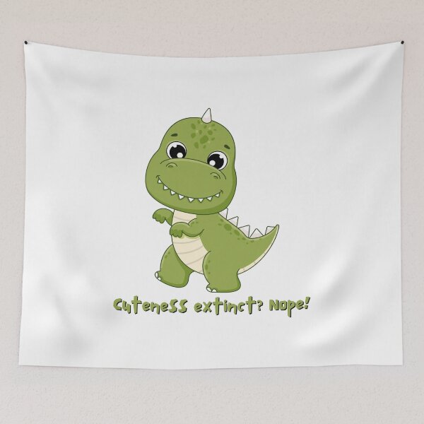 Item preview, Cuteness extinct? Nope! T-Rex  designed and sold by Panda Creative Studio.