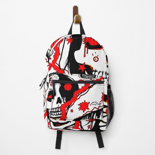 Item preview, Crazy cute funny faces and skulls in japan style manga anime ink drawing designed and sold by VonKalt.