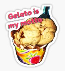 Gelato is my Motto Sticker