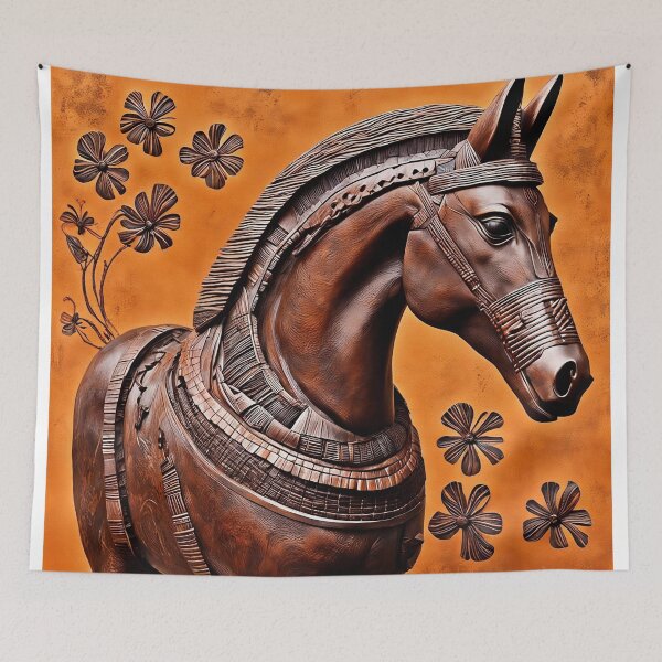 Item preview, Terra Cotta Steed: Echoes of Antiquity designed and sold by ZenOfAIarts.