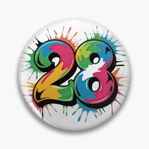 Item preview, Number 28 Graffiti Style – Wealth & Prosperity with a Bold Twist designed and sold by PING 999 STUDIO.