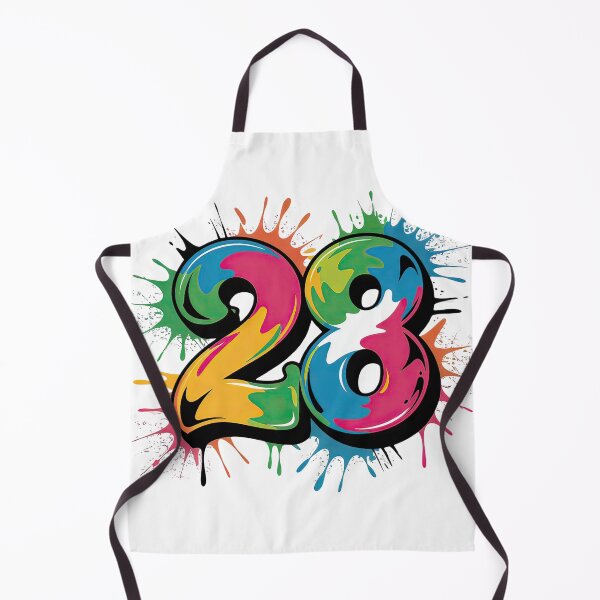 Item preview, Number 28 Graffiti Style – Wealth & Prosperity with a Bold Twist designed and sold by RvinJo8.