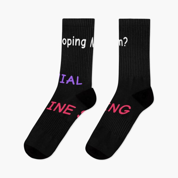 Item preview, "Denial & Online Shopping" Humor Sticker • Mental Health Meme Art designed and sold by BrushRushX.