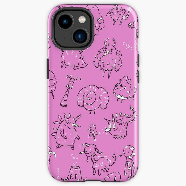 Random Creatures Phone Case - Pink iPhone Tough Case