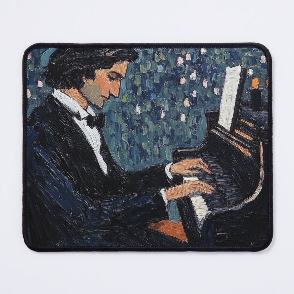 Item preview, Franz Liszt | Post-impressionist painting style designed and sold by ComicsFactory.