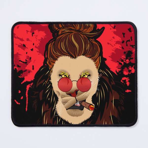 Item preview, Lion Strength Red Moon Motivational Quote designed and sold by Graphix King.