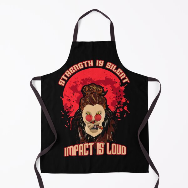 Item preview, Lion Strength Red Moon Motivational Quote designed and sold by Graphix King.
