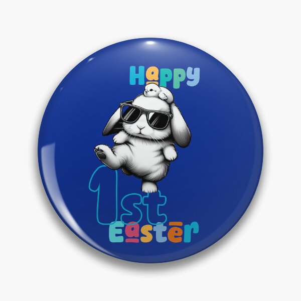 Item preview, Happy 1st Easter, Unique designed and sold by villacreativa.